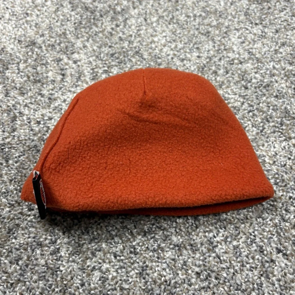 Harley Davidson Beanie Kids One Size Gray Orange Good Fleece Lined Knit‎ Hat